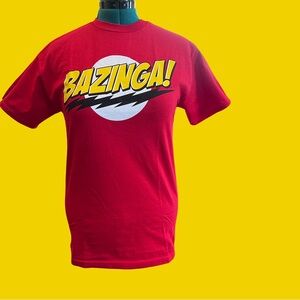 Never worn, M Bazinga T-shirt from Big Bang Theory